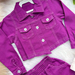 Conjunto Blogueirinha Inverno Mavi Jeans Violeta Glamim