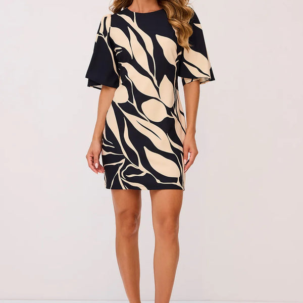 VESTIDO CURTO COM MANGAS GODÊS