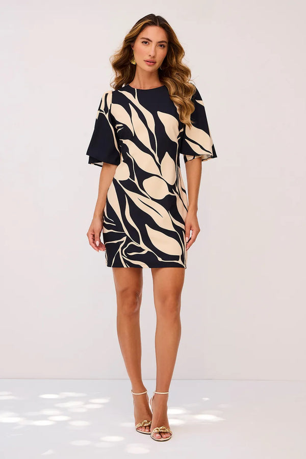VESTIDO CURTO COM MANGAS GODÊS