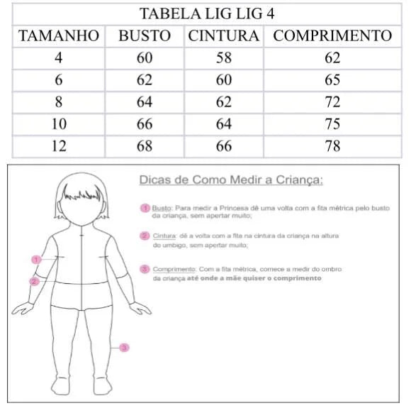 Vestido Infantil Lig Lig Temático Barbie Glamim