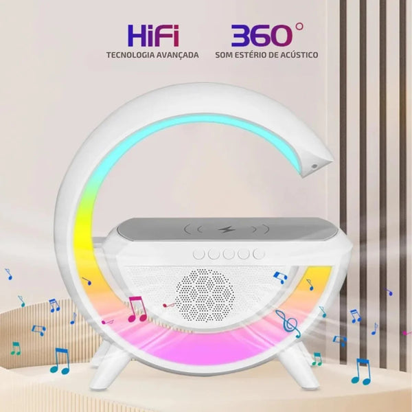 Alto-falante Bluetooth G com estação inteligente, estação inteligente, RGB, Bluetooth luminoso, 3 em 1