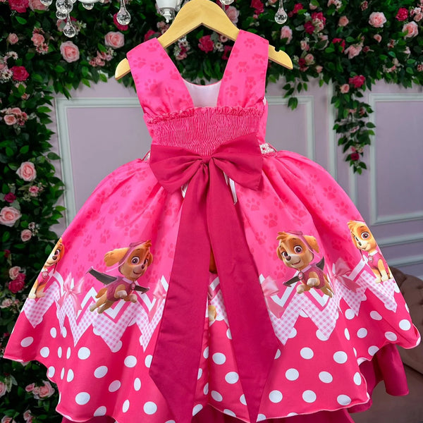 Vestido Tematicos da Miss Sky Patrulha Canina Glamim