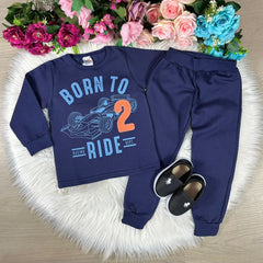 Conjunto Inverno Taita Kids Menino Carro Azul - Glamim