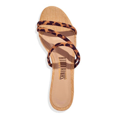 Rasteira Animal Print Estampa Leopardo