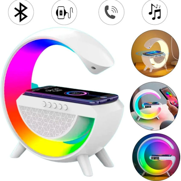 Alto-falante Bluetooth G com estação inteligente, estação inteligente, RGB, Bluetooth luminoso, 3 em 1