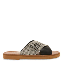 Rasteira Napa Soft Tiras Cruzadas Preta