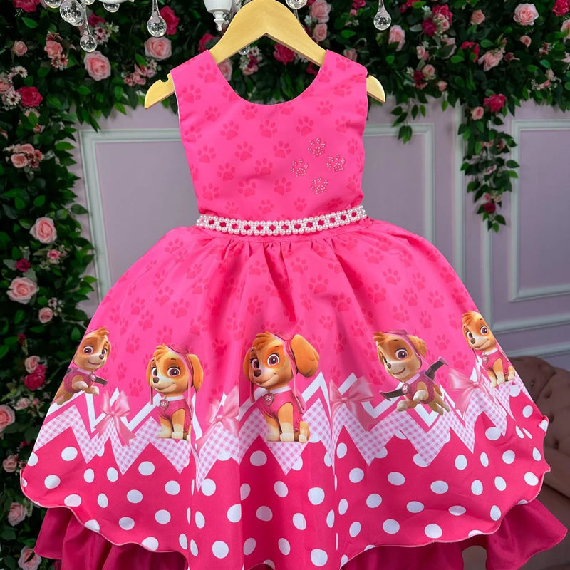 Vestido Tematicos da Miss Sky Patrulha Canina Glamim