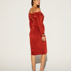 VESTIDO MIDI FEMININO TORÇAO ONÇA PRETA