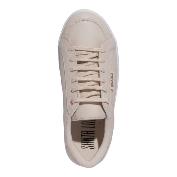 Tênis Floater Lux Off White E Rosa