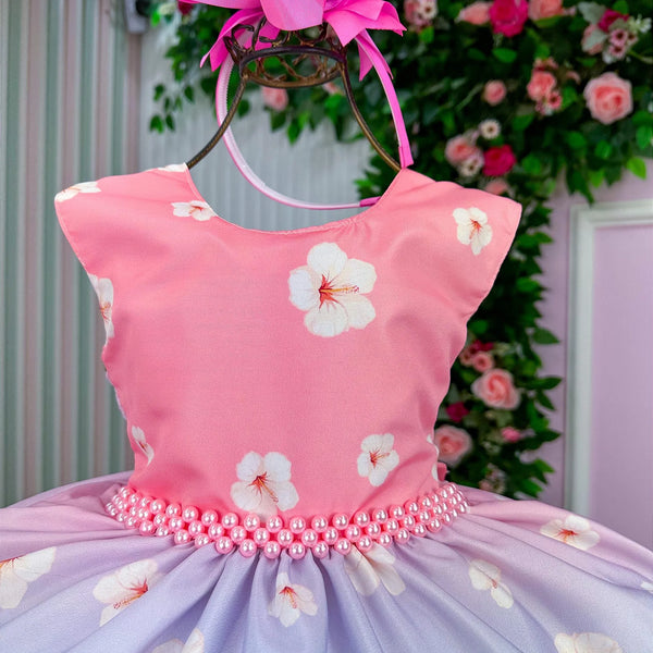 Vestido Tematicos Ysa Kids Lilo e Stitch Glamim