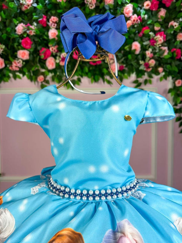 Vestido Infantil Temáticos Kids Frozen Glamim