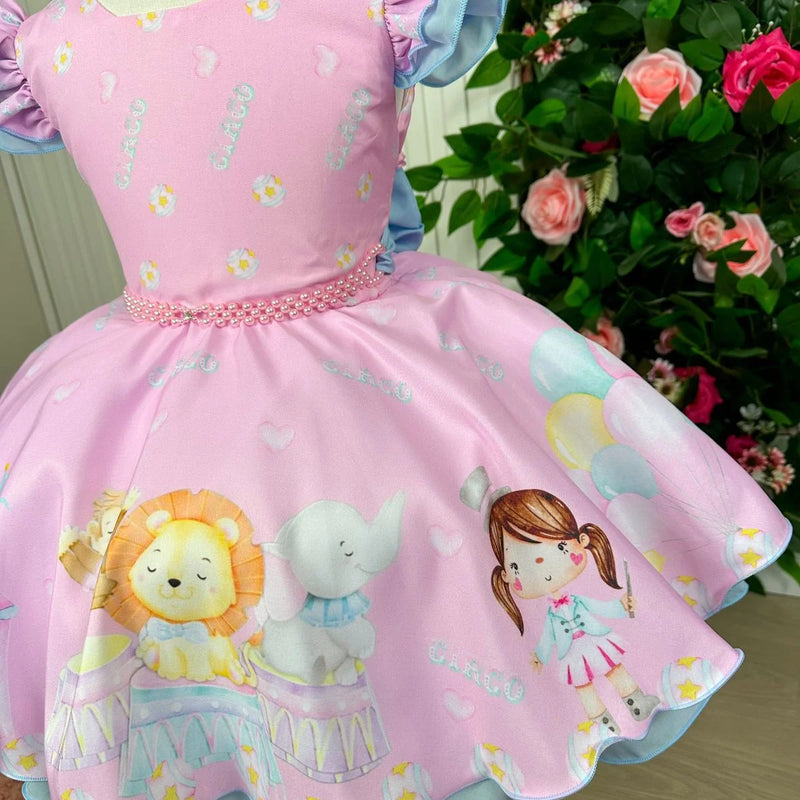 Vestido Lig Lig Tematico Circo Glamim
