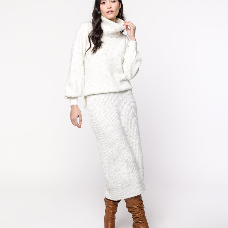 Blusa Bárbara Prega no punho com botão - TRICOT