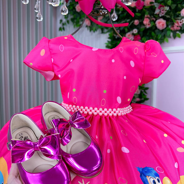 Vestido Tematicos Ysa Kids Divertidamente Glamim