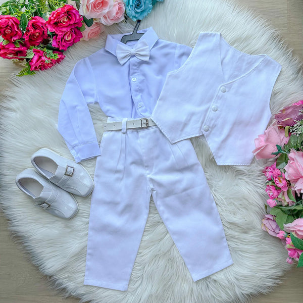 CONJUNTO MISS CHERRY SOCIAL COLETE BRANCO