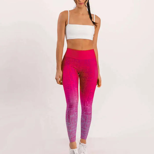 Calça Legging Cintura Alta Glow Cereja