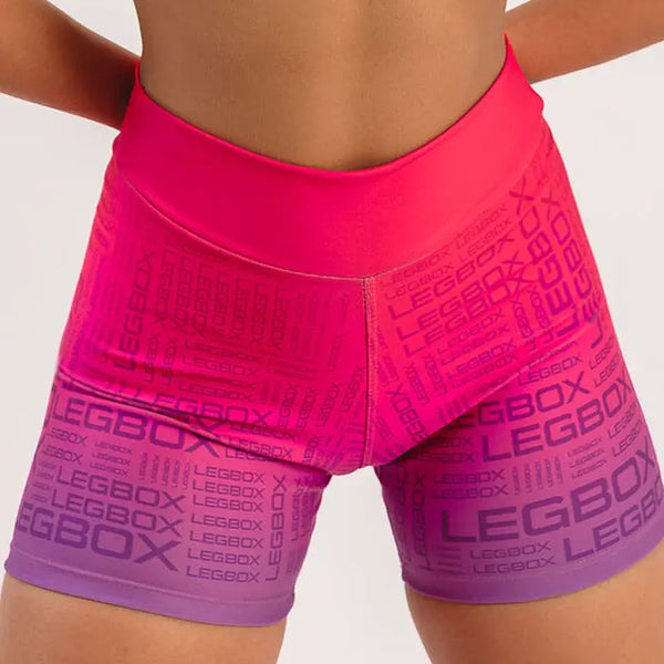 Short Fitness Feminino Glow Cereja