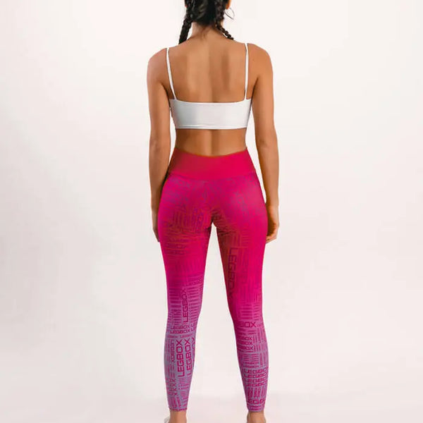 Calça Legging Cintura Alta Glow Cereja
