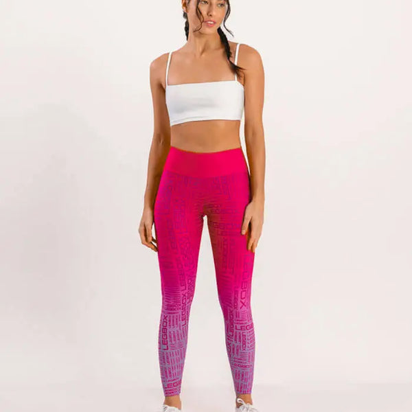 Calça Legging Cintura Alta Glow Cereja