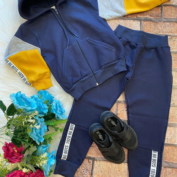 Conjunto Masculino By Gus Azul Com Caramelo