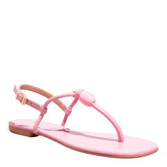 Rasteira Verniz Show Rosa Cotton