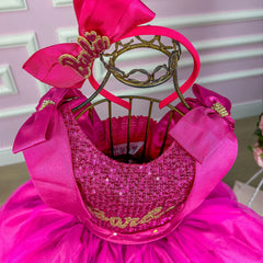 Vestido Princesa Belli Tematico Barbie Girls Glamim