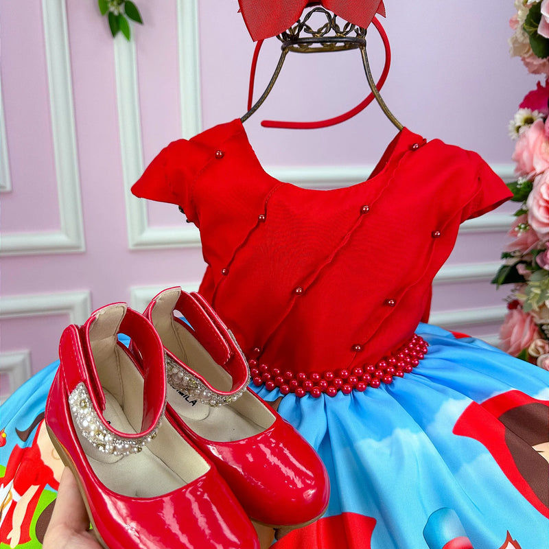 Vestido Infantil Temáticos da Gigi Chapeuzinho Vermelho - Glamim