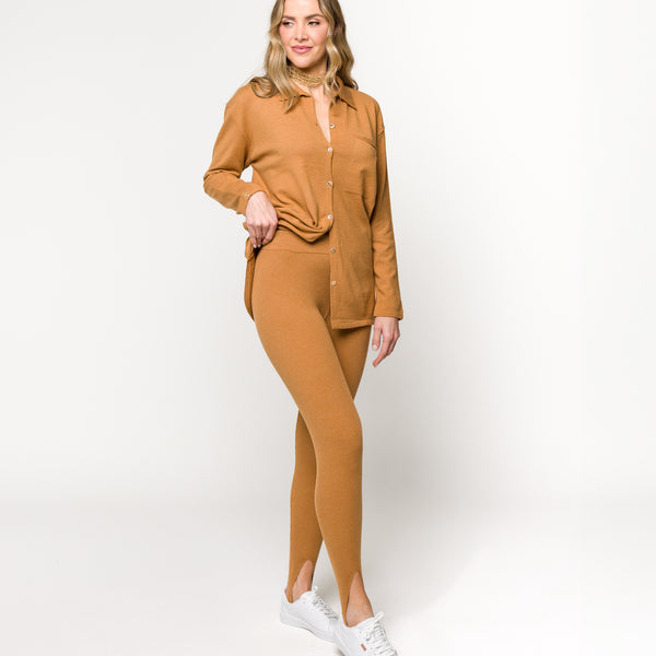 Calça Fuseau Júlia Tricot Canelada