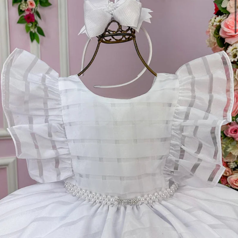Vestido Branco Luxo - Glamim