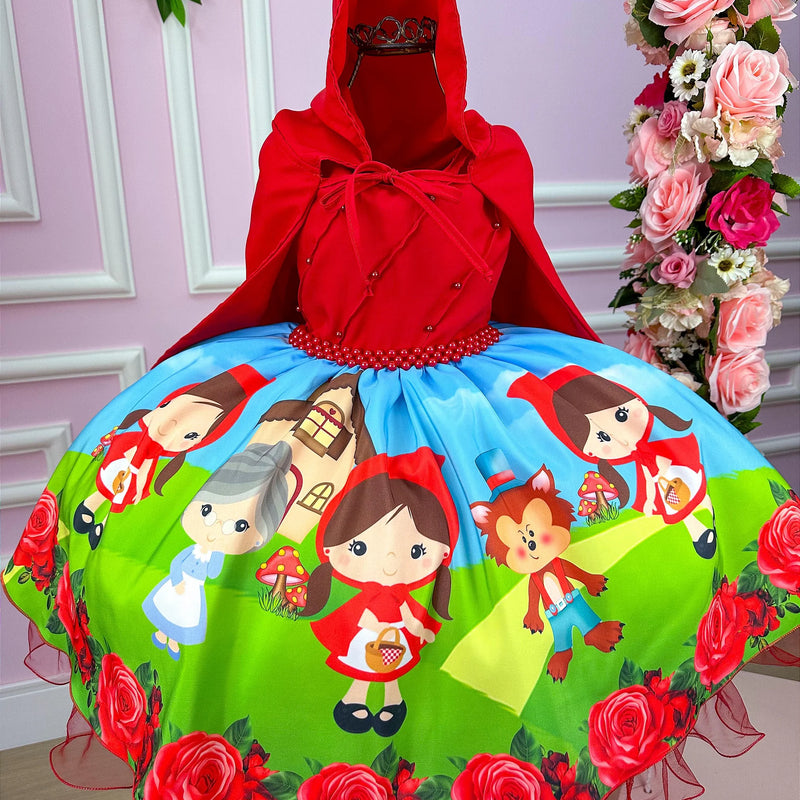 Vestido Infantil Temáticos da Gigi Chapeuzinho Vermelho - Glamim
