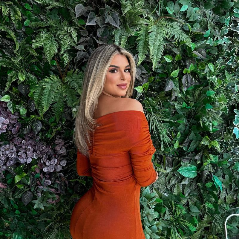 VESTIDO MIDI FEMININO TORÇAO ONÇA PRETA