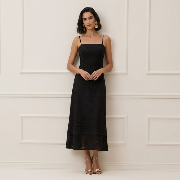 Vestido Super Midi Liso Com Lapela Charry