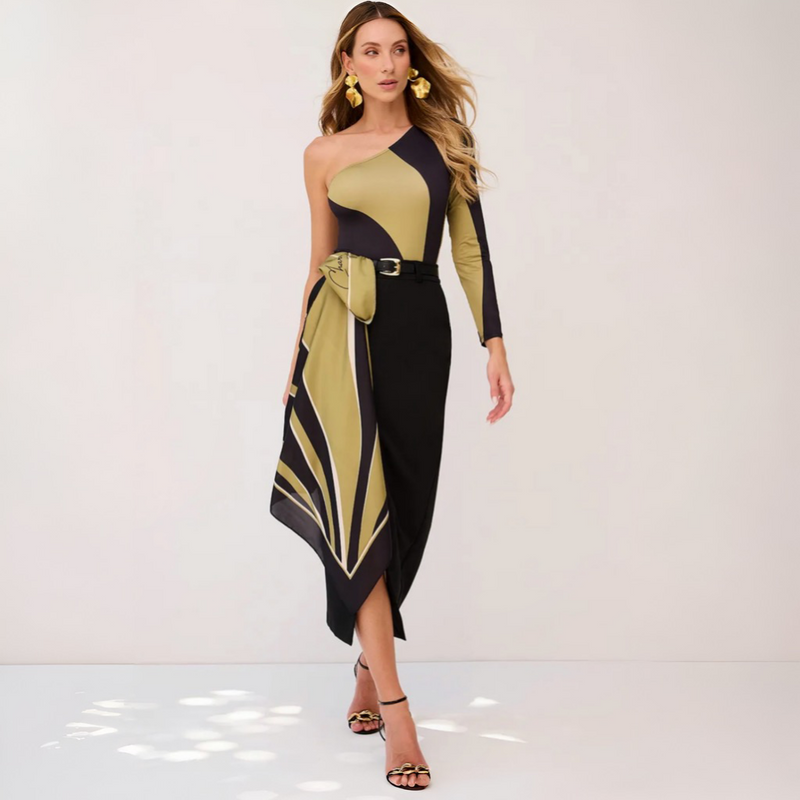 BODY ESTAMPADO COM OMBRO ÚNICO