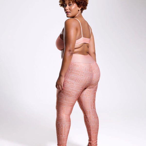 Calça Legging Cintura Alta Glow Pêssego
