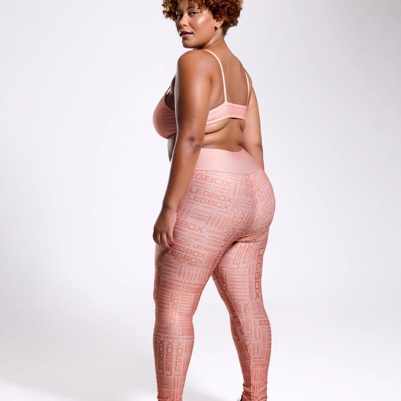 Calça Legging Cintura Alta Glow Pêssego