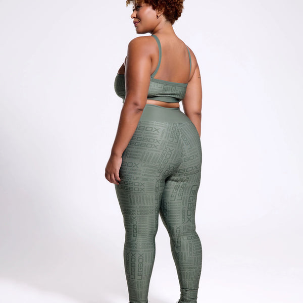 Calça Legging Cintura Alta Glow Sage