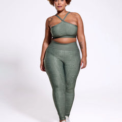Calça Legging Cintura Alta Glow Sage