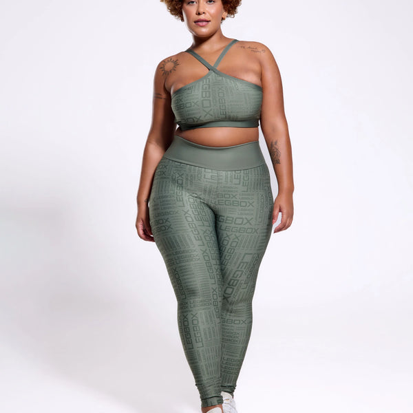 Calça Legging Cintura Alta Glow Sage