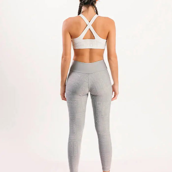 Calça Legging Cintura Alta Glow Cinza