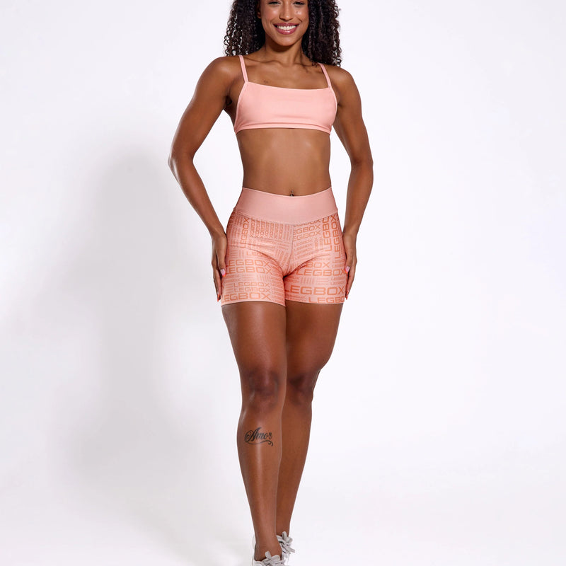 Short Fitness Feminino Glow Pêssego