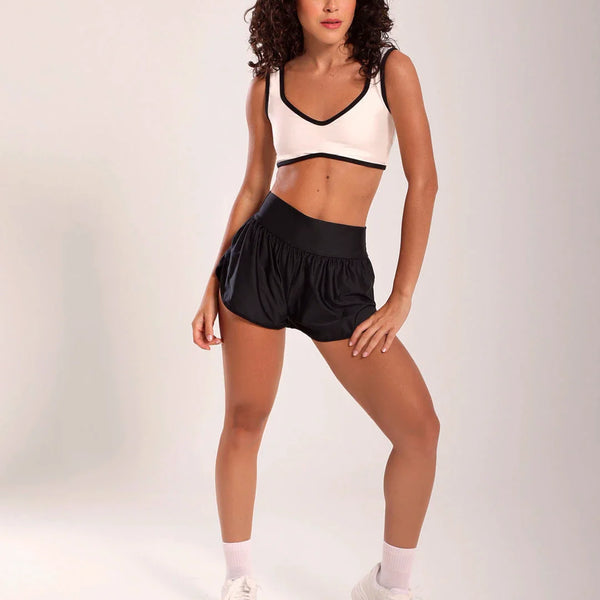 Short Fitness Ivory Black