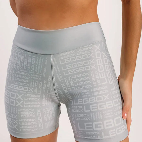 Short Fitness Feminino Glow Cinza