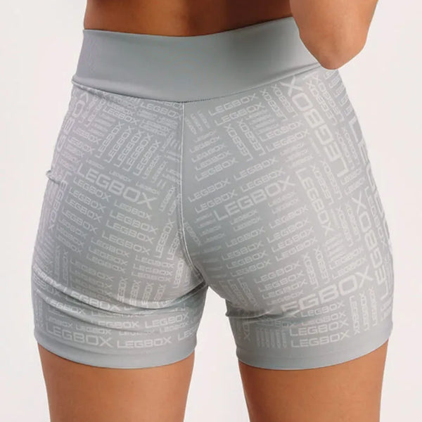 Short Fitness Feminino Glow Cinza
