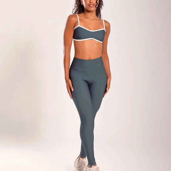 Top Fitness Concha Cinza