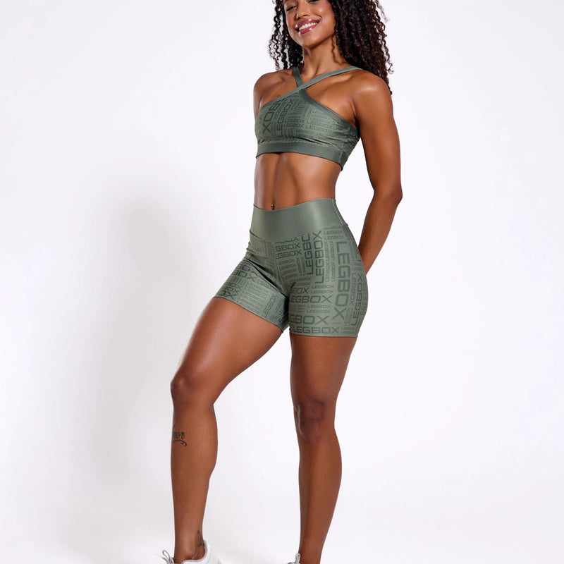 Short Fitness Feminino Glow Sage
