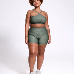 Short Fitness Feminino Glow Sage