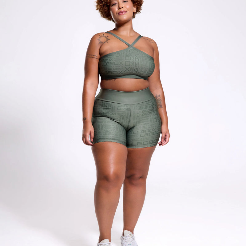 Short Fitness Feminino Glow Sage